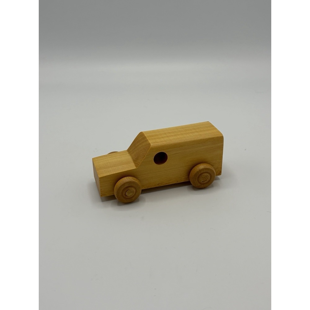 Vintage Toy Truck /‎ Van Vehicle Wooden Toy Cars 4.5" Wood Handmade